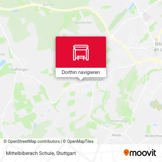 Mittelbiberach Schule Karte