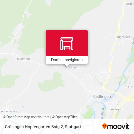 Grüningen Hopfengarten Bstg 2 Karte