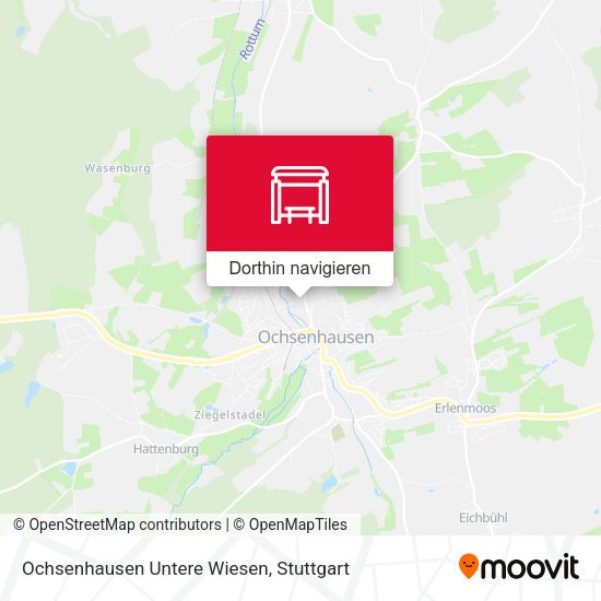 Ochsenhausen Untere Wiesen Karte