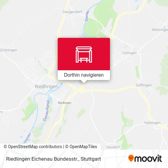 Riedlingen Eichenau Bundesstr. Karte