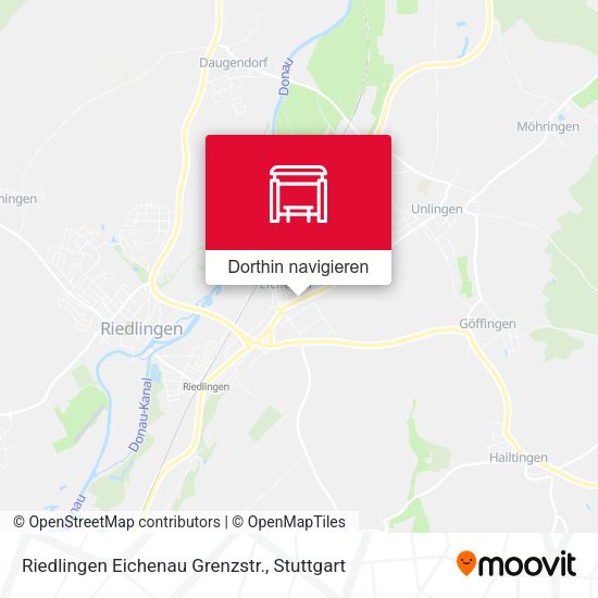 Riedlingen Eichenau Grenzstr. Karte