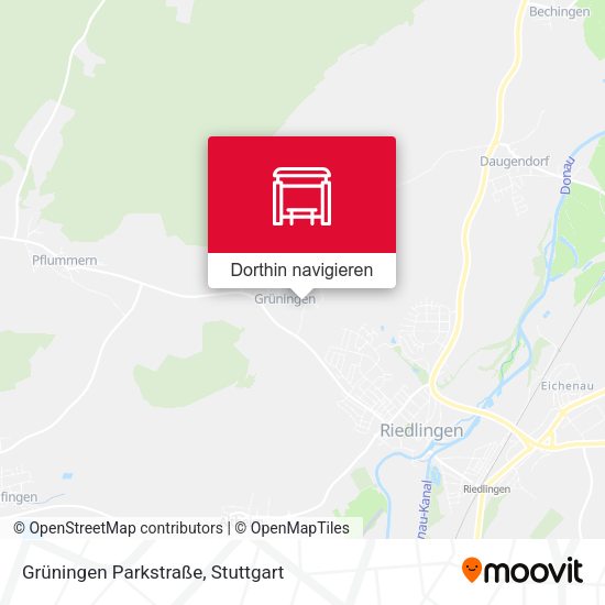 Grüningen Parkstraße Karte