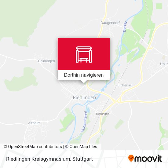 Riedlingen Kreisgymnasium Karte