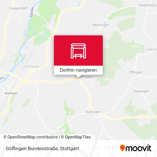 Göffingen Bundesstraße Karte