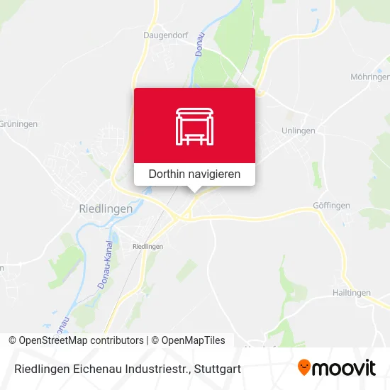 Riedlingen Eichenau Industriestr. Karte