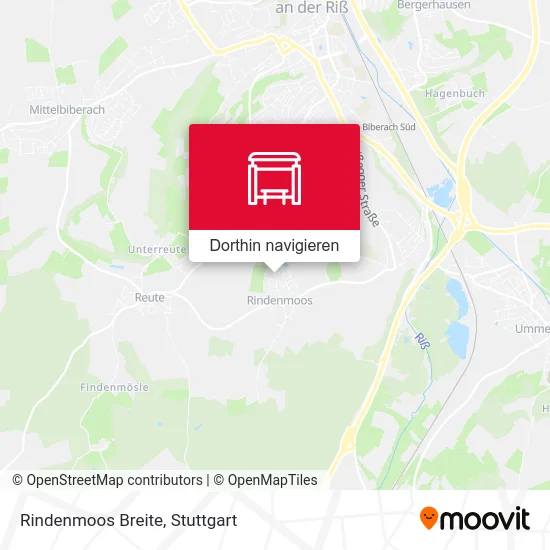 Rindenmoos Breite Karte