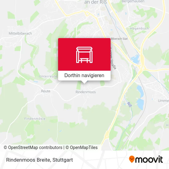 Rindenmoos Breite Karte