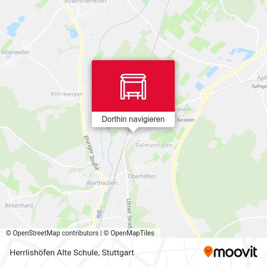 Herrlishöfen Alte Schule Karte