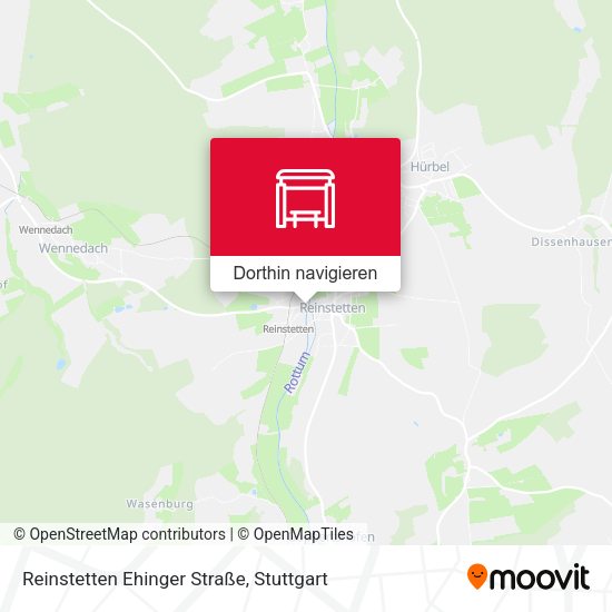 Reinstetten Ehinger Straße Karte