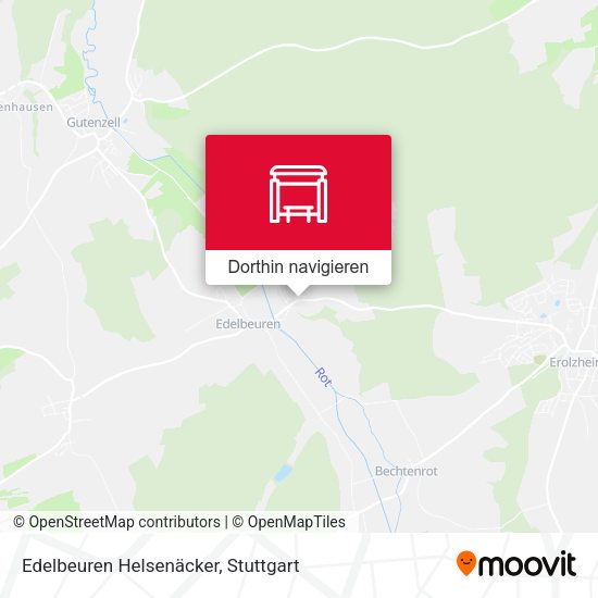 Edelbeuren Helsenäcker Karte