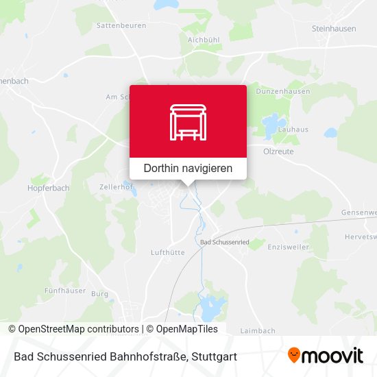 Bad Schussenried Bahnhofstraße Karte