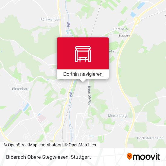 Biberach Obere Stegwiesen Karte