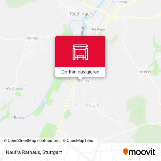 Neufra Rathaus Karte