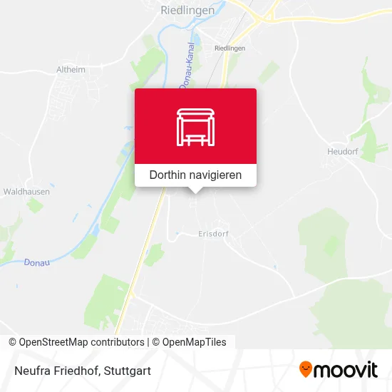 Neufra Friedhof Karte