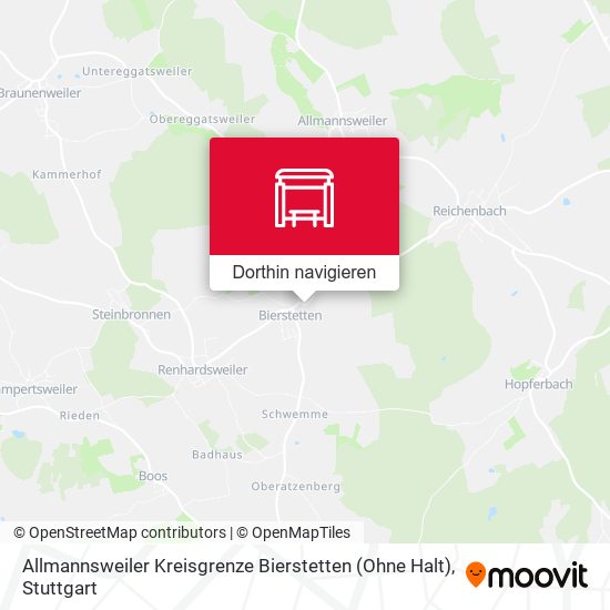 Allmannsweiler Kreisgrenze Bierstetten (Ohne Halt) Karte