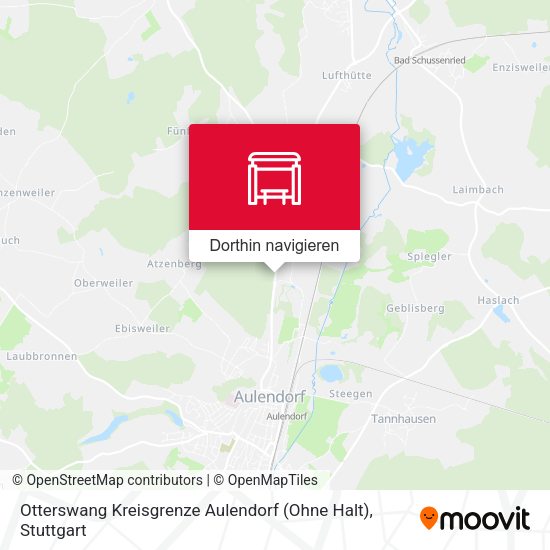Otterswang Kreisgrenze Aulendorf (Ohne Halt) Karte