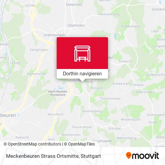 Meckenbeuren Strass Ortsmitte Karte