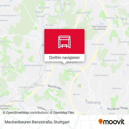 Meckenbeuren Benzstraße Karte