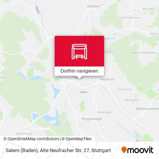 Salem (Baden), Alte Neufracher Str. 27 Karte