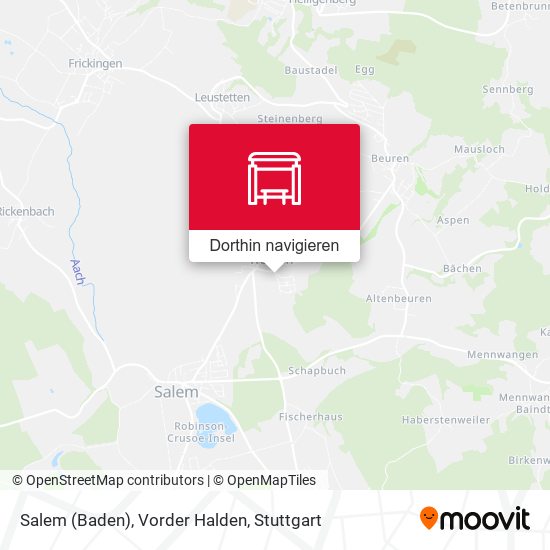 Salem (Baden), Vorder Halden Karte