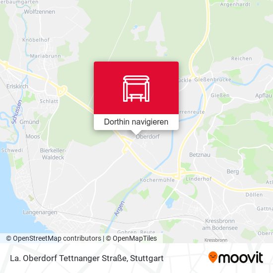 La. Oberdorf Tettnanger Straße Karte
