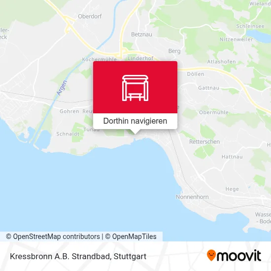 Kressbronn A.B. Strandbad Karte