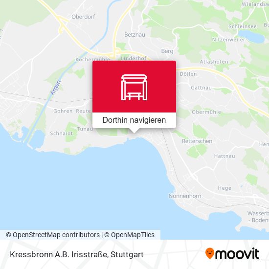 Kressbronn A.B. Irisstraße Karte