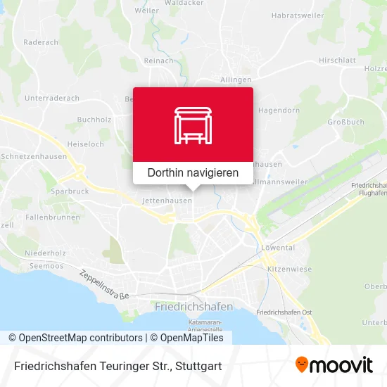 Friedrichshafen Teuringer Str. Karte