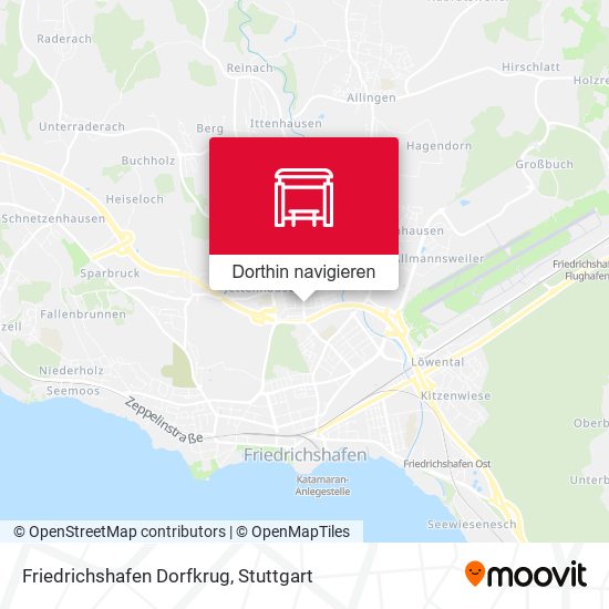 Friedrichshafen Dorfkrug Karte