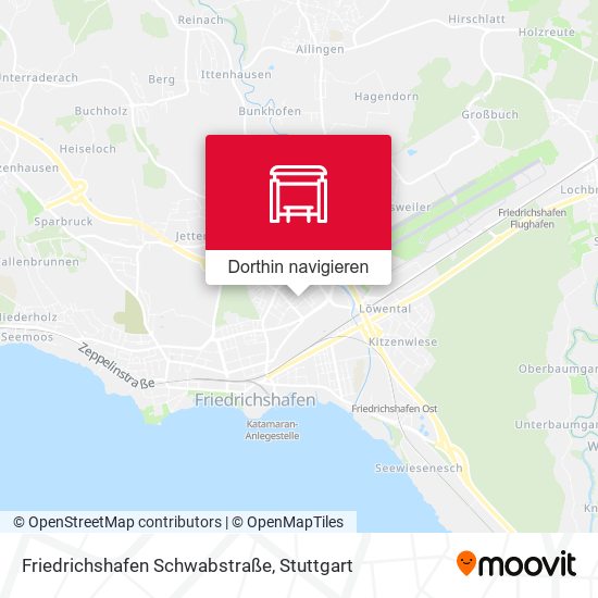 Friedrichshafen Schwabstraße Karte