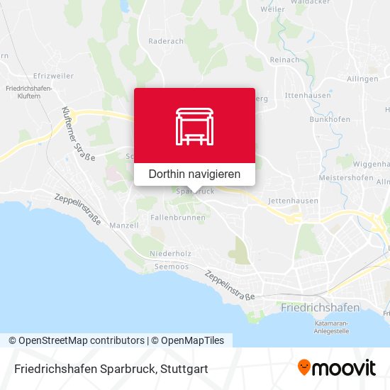 Friedrichshafen Sparbruck Karte