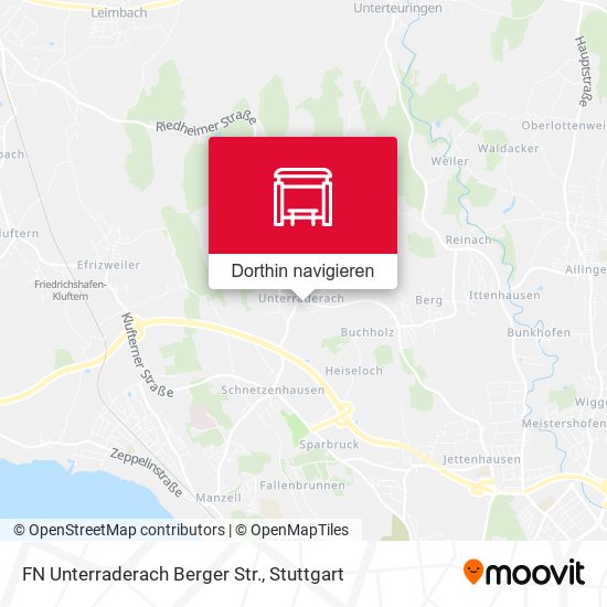 FN Unterraderach Berger Str. Karte