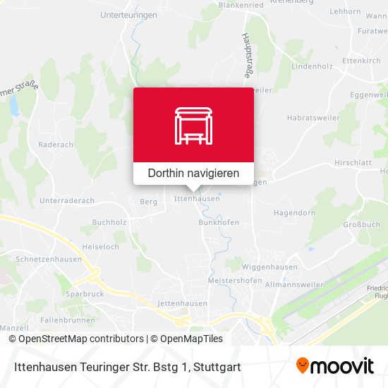Ittenhausen Teuringer Str. Bstg 1 Karte