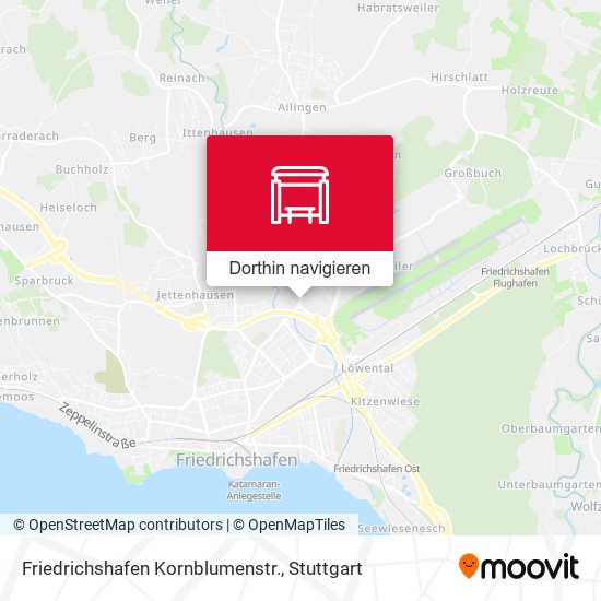 Friedrichshafen Kornblumenstr. Karte
