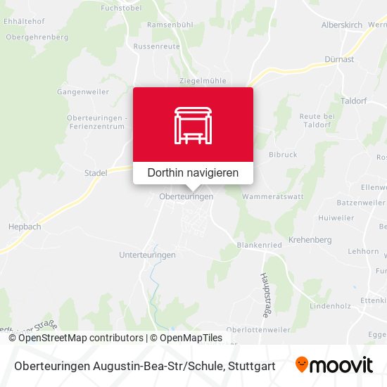 Oberteuringen Augustin-Bea-Str / Schule Karte