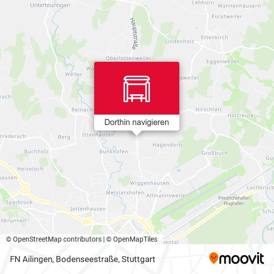 FN Ailingen, Bodenseestraße Karte