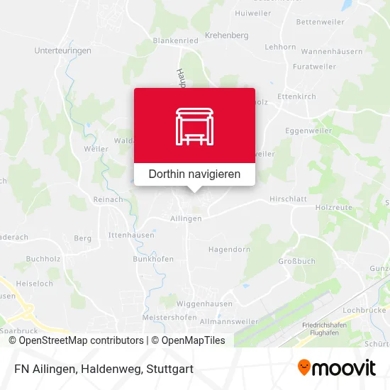 FN Ailingen, Haldenweg Karte