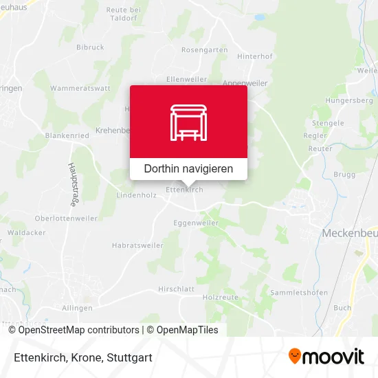 Ettenkirch, Krone Karte