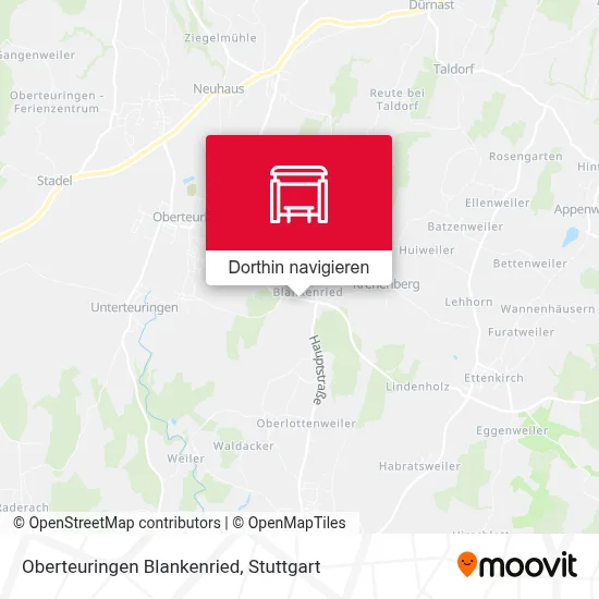 Oberteuringen Blankenried Karte