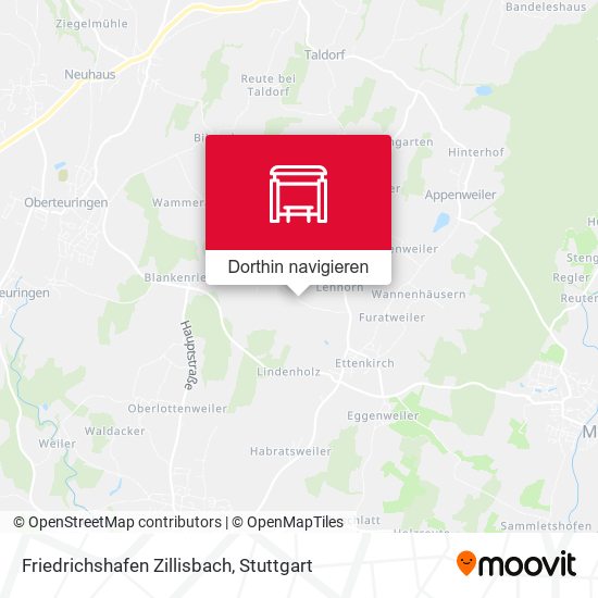 Friedrichshafen Zillisbach Karte