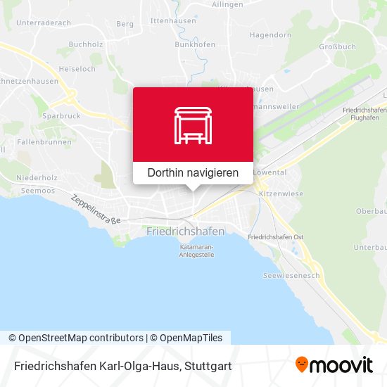 Friedrichshafen Karl-Olga-Haus Karte