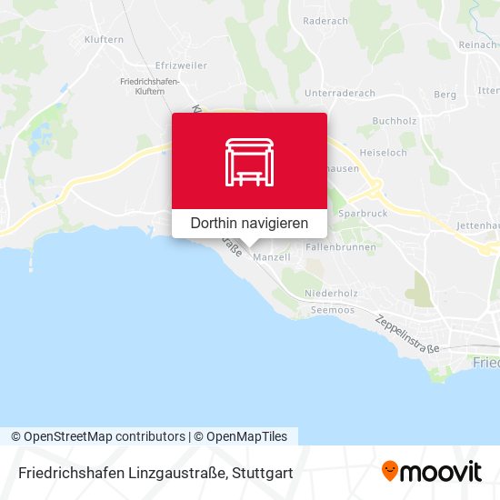 Friedrichshafen Linzgaustraße Karte