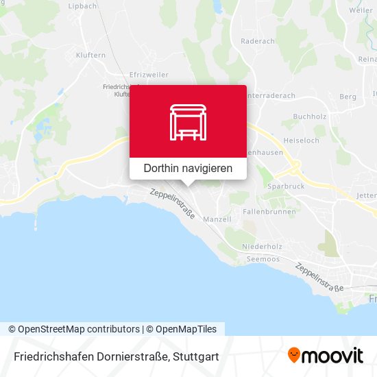 Friedrichshafen Dornierstraße Karte