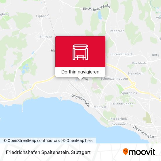 Friedrichshafen Spaltenstein Karte