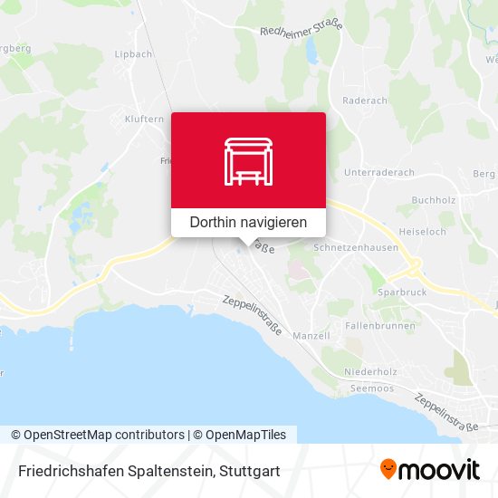 Friedrichshafen Spaltenstein Karte