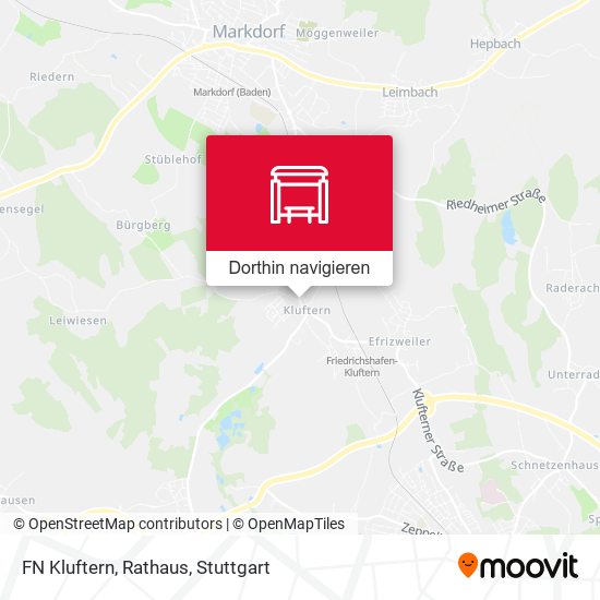 FN Kluftern, Rathaus Karte