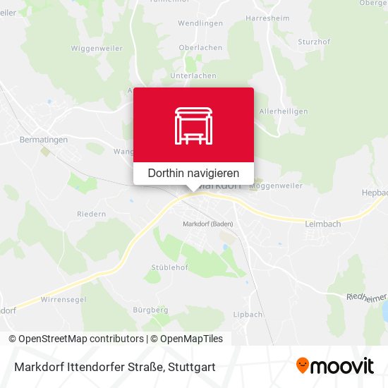 Markdorf Ittendorfer Straße Karte