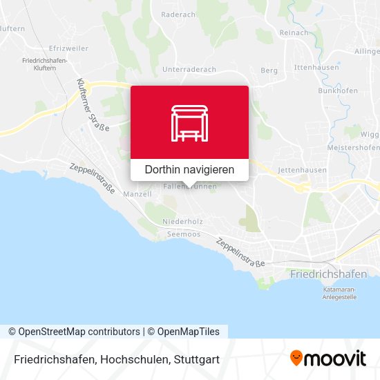 Friedrichshafen, Hochschulen Karte