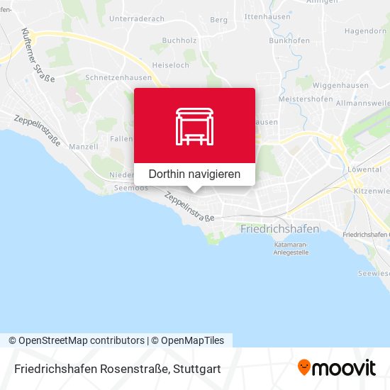 Friedrichshafen Rosenstraße Karte