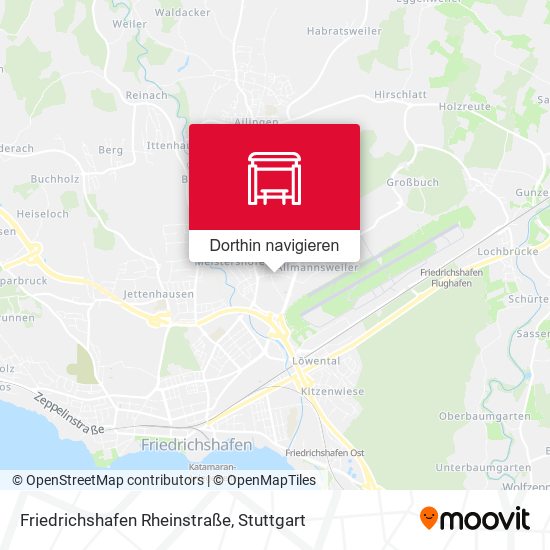 Friedrichshafen Rheinstraße Karte